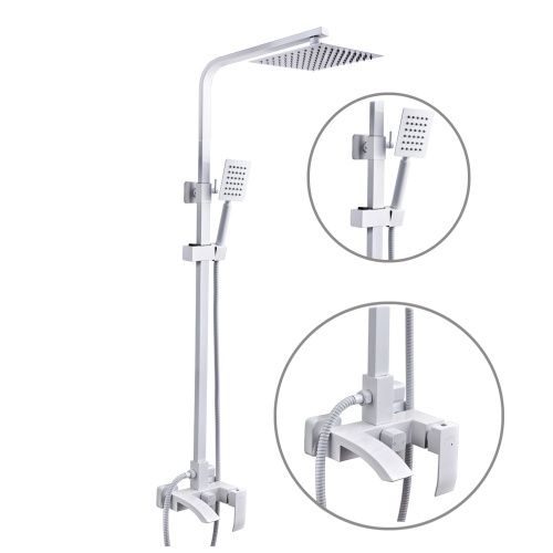 Душевая стойка Fashun A52418-8 настенная цвет белый