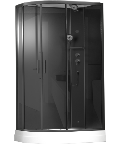 Душевая кабина Timo Premium ILMA902RB 120х80 асимметричная без крыши ориентация правая