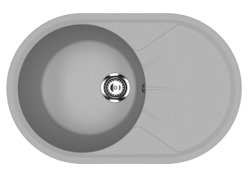 Кухонная мойка Ulgran Classic U-503-342 75х50 цвет серый