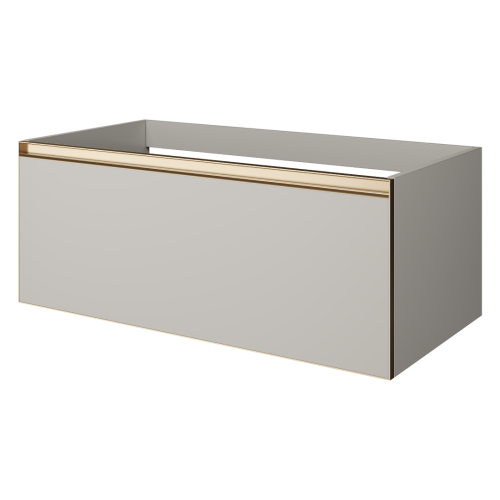 Тумба под раковину Armadi Art Quatro 790-M1-100-CM-MG 100х50 подвесная цвет серый