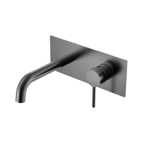 Смеситель для раковины Berges VENTAS 76015 встраиваемый в стену серый