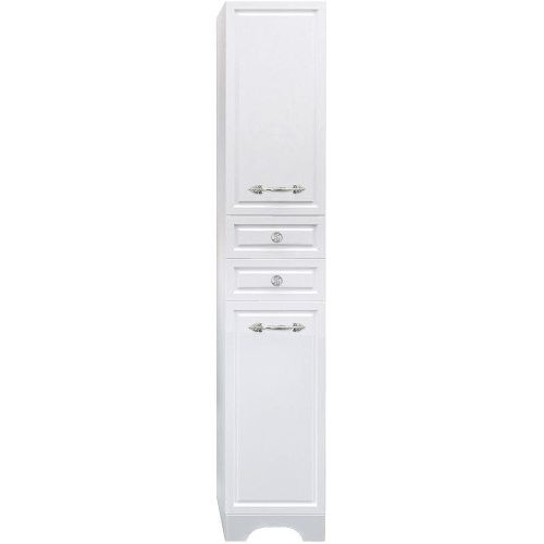 Шкаф-пенал 1MarKa Прованс У59770 40х180 напольный цвет белый