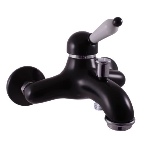 Смеситель для ванны и душа RavSlezak LABE L554.5CMATC встраиваемый в стену черный