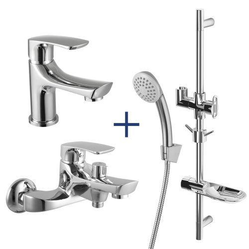 Комплект смеситель + душевой гарнитур LeMark Plus shape LM1780C на раковину хром