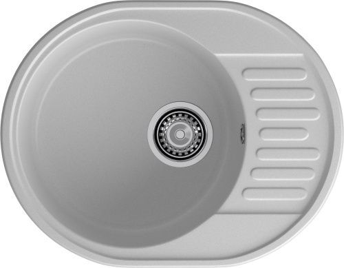 Кухонная мойка Granfest Quarz 58 серый 60х50 цвет серый поверхность матовая