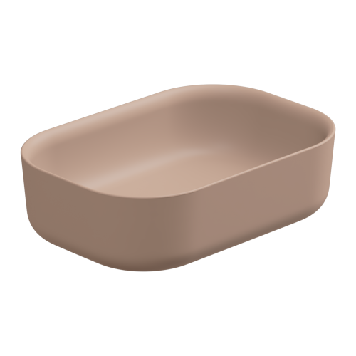 Раковина керамическая GSG Ceramic Design Hit! HILAVRE60032 60х40 накладная цвет бежевый без отверстий под смеситель