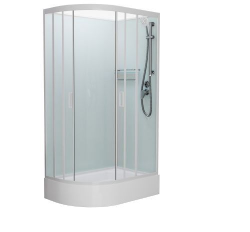 Душевая кабина Frank 130009 120х80 асимметричная без крыши ориентация правая