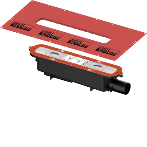 Сифон Tece TECEdrainprofile 673002 черный;красный