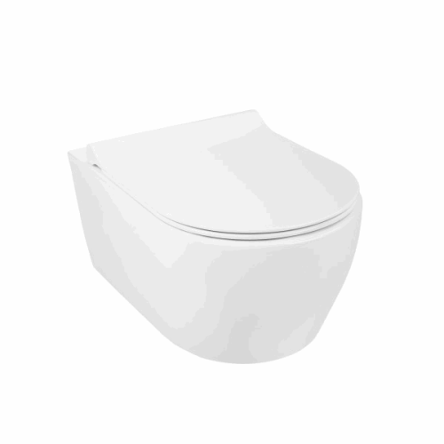 Чаша унитаза подвесная Bettoserb Arc Line SET40006477 цвет белый без сиденья безободковая смыв торнадо