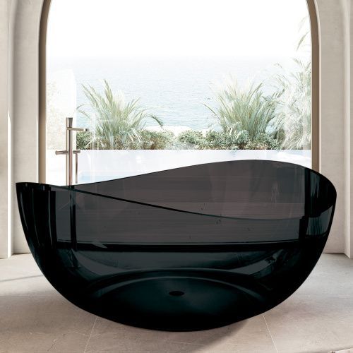 Ванна из полиэфирной смолы Abber Kristall AT9705Onyx 150х150 отдельностоящая круглая