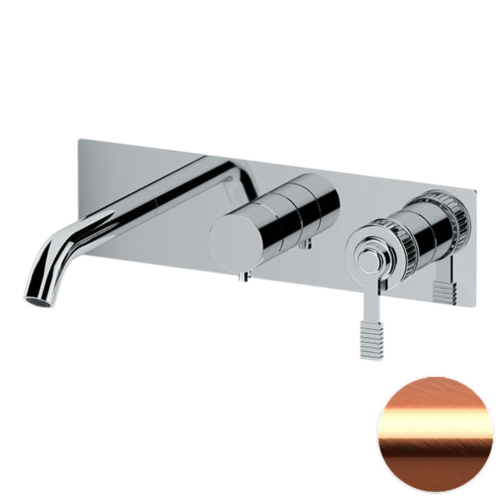 Смеситель для ванны Remer Atelier AL54D2RP встраиваемый в стену медь