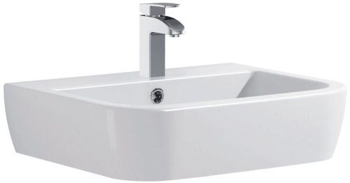 Раковина керамическая Allen Brau Infinity 4.21007.20 60х50 подвесная цвет белый 1 отверстие под смеситель