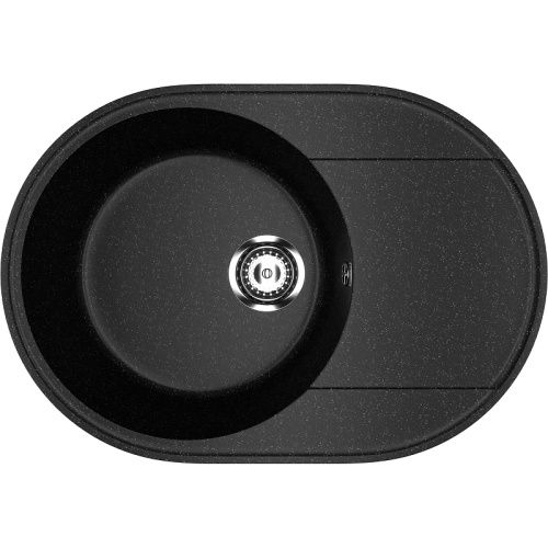 Кухонная мойка Ulgran Practik PR-M 610-004 60х45 цвет черный