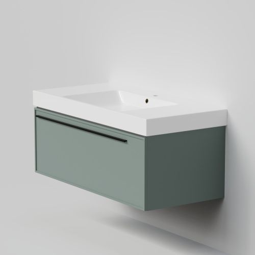 Тумба с раковиной La Fenice ELBA NFNC-01-ELB-G-100-3-100 100х50 подвесная цвет серый