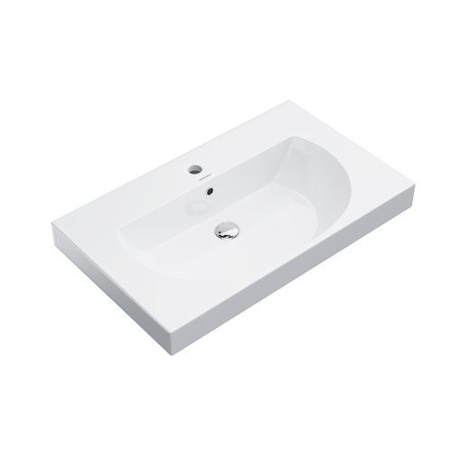 Раковина керамическая Kerama Marazzi BUNGIORNO BG.wb.80 80х50 подвесная цвет белый 1 отверстие под смеситель