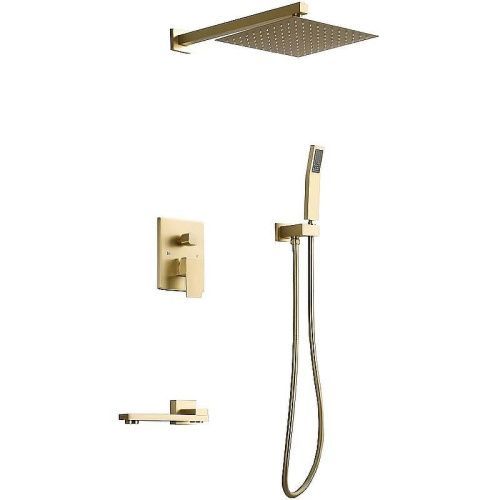 Душевая система ALMAes Elbe TVZ-0815 встраиваемая в стену цвет золото