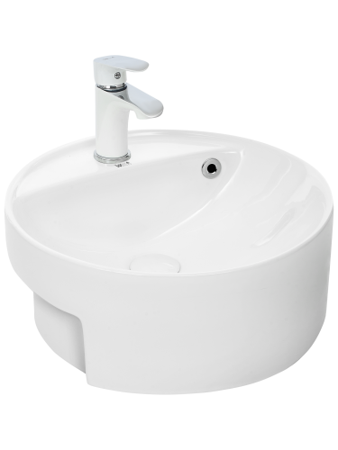 Раковина из сантехнического фаянса WeltWasser WW SK 10000003883 40х40 подвесная цвет белый