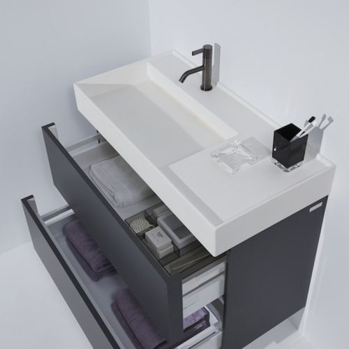 Раковина керамическая Laufen Kartell 8.1033.8.000.111.1 90 см накладная цвет белый 1 отверстие под смеситель