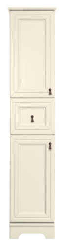 Шкаф-пенал Misty Лувр П-Лвр04035-1014Л 40х180 напольный цвет бежевый