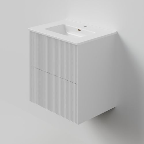 Тумба с раковиной La Fenice TERRA TWIN NFNC-01-TER-B-60-2-3-60 60х50 подвесная цвет белый