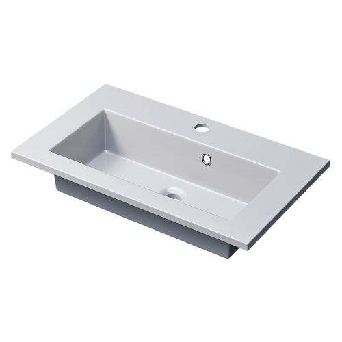 Раковина керамическая Uperwood Aurora RAurora60wg 60х40 полувстраиваемая цвет белый