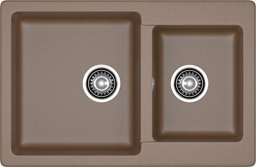 Кухонная мойка Granfest Practik P-780K терракот 80х50 цвет коричневый поверхность матовая