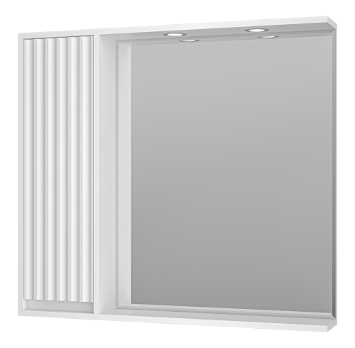 Зеркало-шкаф Brevita Balaton BAL-04090-01-Л 90х80 подвесной цвет белый