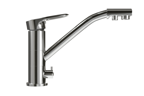 Смеситель для кухни Ulgran Classic U-010 Хром на мойку хром