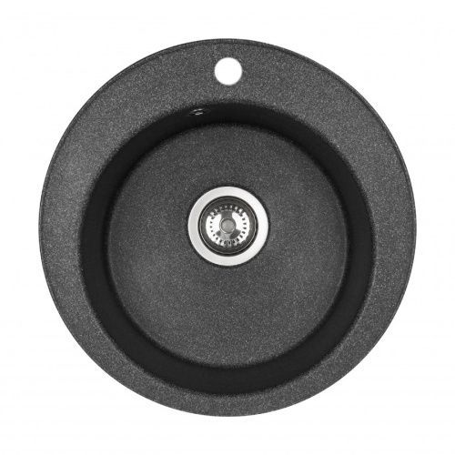 Кухонная мойка Aquaton Шелли 1A734732SS210 50х50 цвет черный