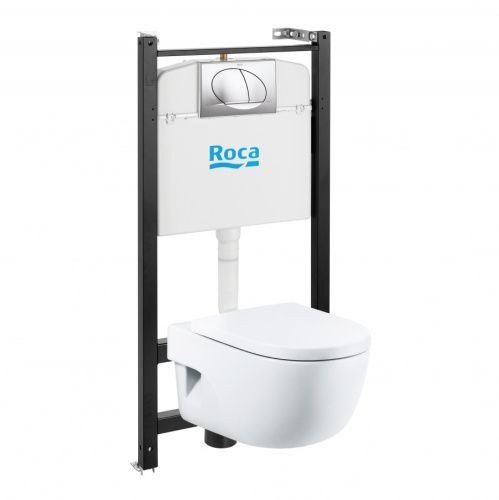Комплект унитаз с инталляцией и клавишей смыва Roca Meridian 7893104110