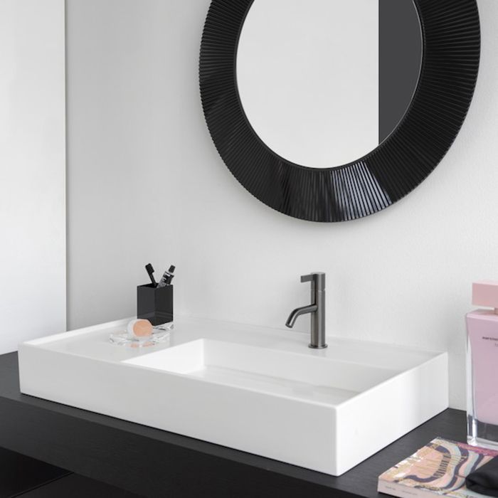 Раковина керамическая Laufen Kartell 8.1033.9.000.111.1 90х50 накладная цвет белый 1 отверстие под смеситель