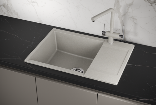 Кухонная мойка Granula 7003, БАЗАЛЬТ 70х50 цвет серый поверхность матовая