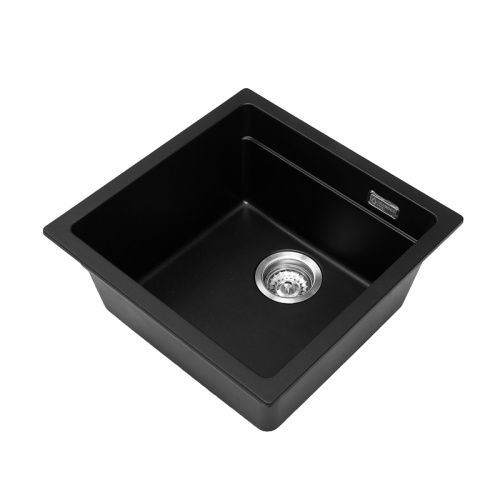 Кухонная мойка Grandex Aqua 500105 45х45 цвет черный поверхность матовая