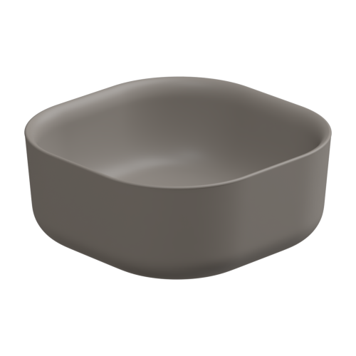 Раковина керамическая GSG Ceramic Design Hit! HILAVQU42030 40х40 накладная цвет бежевый без отверстий под смеситель