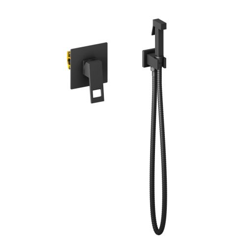 Смеситель с гигиеническим душем Timo Briana 7189/03SM встраиваемый в стену черный
