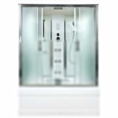 Душевой бокс AvaCan  EM4517GM+EL 170х90 стекло с рисунком профиль хром