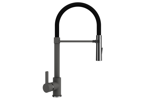 Смеситель для кухни Ulgran Quartz UQ-024-09 на мойку серый