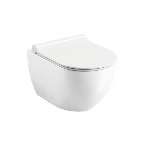 Чаша унитаза подвесная Ravak Uni Chrome X01535 цвет белый без сиденья безободковая каскадный смыв