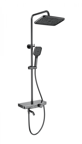 Душевая стойка Wonzon & Woghand WW-B3099-A-BGG настенная цвет серый с термостатом