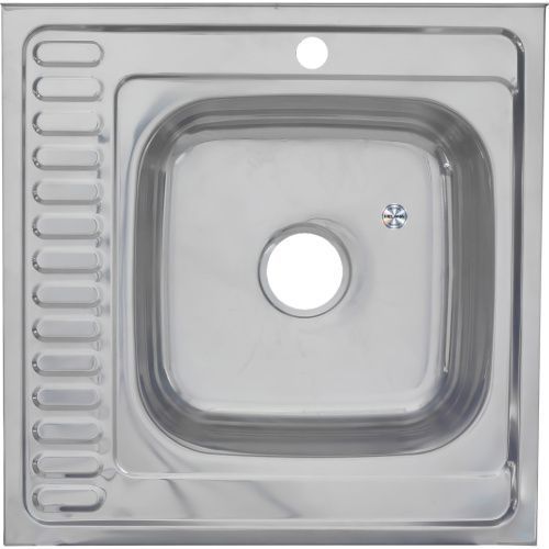 Кухонная мойка Melana 015 t R (*10) 60х60 цвет хром поверхность полированная