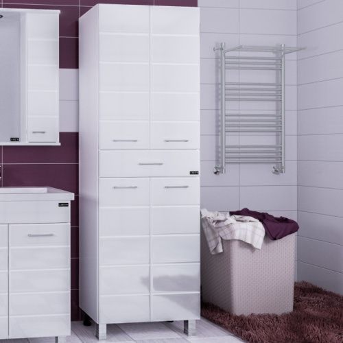 Шкаф-пенал СанТа Омега 507007 60х180 напольный цвет белый