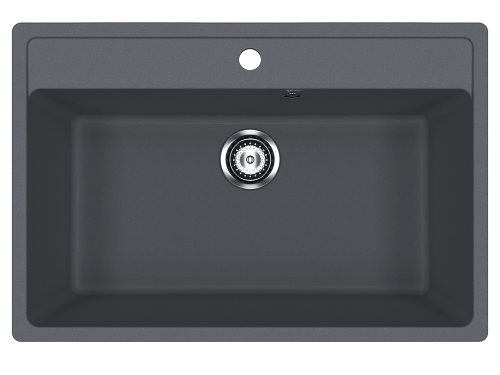 Кухонная мойка Ulgran Classic U-600-343 75х50 цвет серый