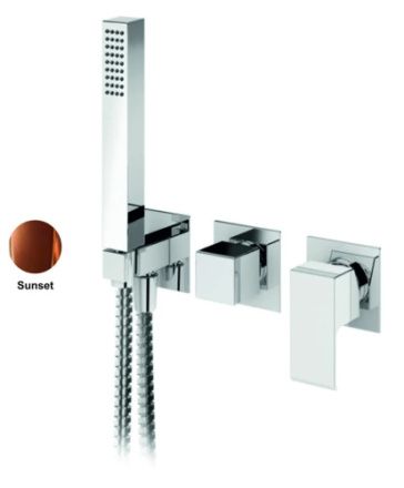 Смеситель Cezares PORTA PORTA-VDM2-SS встраиваемый в стену бронза