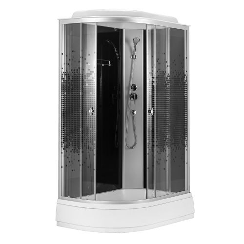 Душевая кабина Loranto CS-1200-25ТМ/М R 120х80 асимметричная с крышей ориентация правая