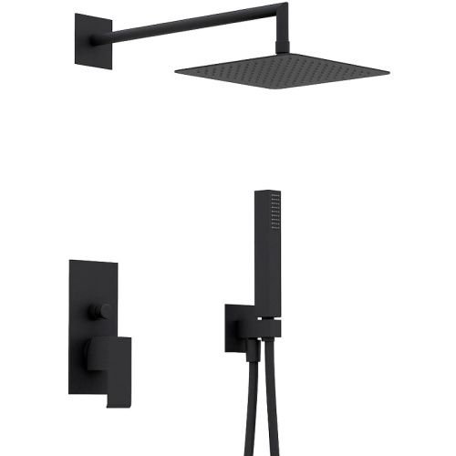 Душевая система Cezares PORTA PORTA-DSIPQ-25-NOP встраиваемая в стену цвет черный