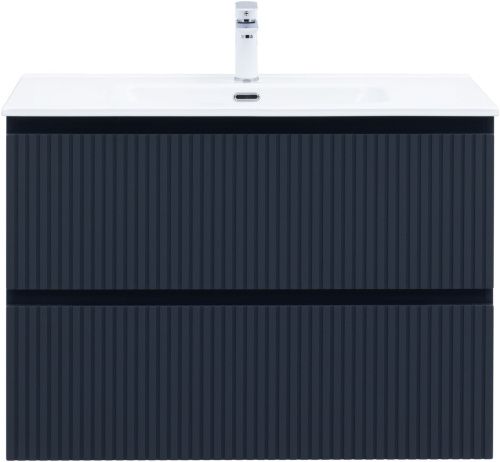 Тумба под раковину Aquanet Джейн (Flat) 00335430 90х50 подвесная цвет синий