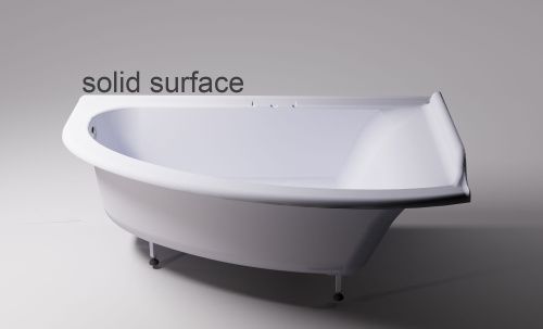 Ванна из искусственного камня Astra-Form Анастасия 01010064 180х125 угловая асимметричная с ножками