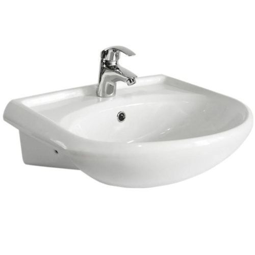 Раковина из сантехнического фарфора Оскольская керамика Арго 605501 60х50 встраиваемая цвет белый