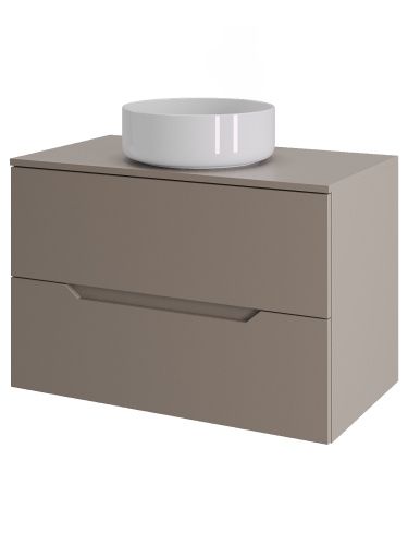 Тумба с раковиной Orange Line Li-70TuLMDF+B09-360W 70х50 подвесная цвет бежевый