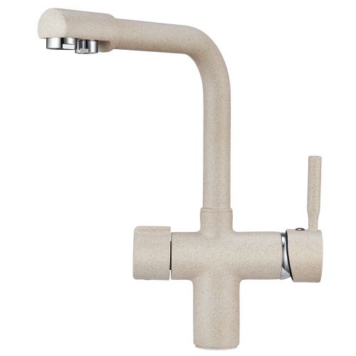 Смеситель для кухни Granula 2088, ПИРИТ на мойку бежевый